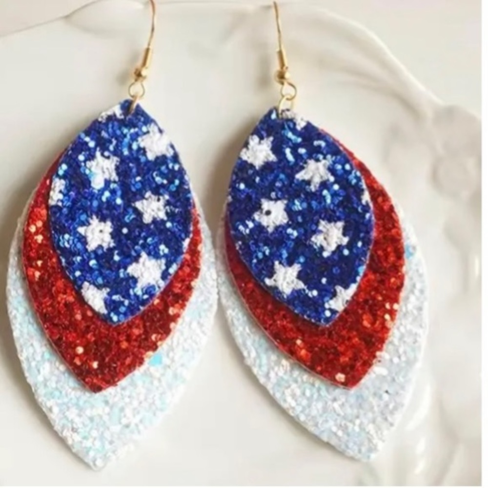 4th of July earrings
